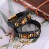 Pulsera de Piedra Ojo de Tigre para Hombre Amazon Ventas Calientes Transfronterizas Cuero Multicapa Piedra Natural Pulsera para Hombre Hebilla Magnética Joyería