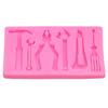Ferramentas de hardware chave de boca alicate martelo chave de fenda molde de silicone molde para decoração de bolo de chocolate Fondant