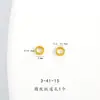 Cuentas Espaciadoras Planas de Prisma Hexagonal de Tres Capas de Engranaje Lunar de Oro Aluvial de Gama Alta de Larga Duración Accesorios DIY Cadena para Suéter