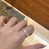 Flor de Iris Floreciente Suave Mariposa Lujo Accesible Nicho Único Gama Alta Decorativo Fiesta de Estudiantes Anillo Abierto Anillo