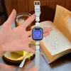 [Correa de reloj] Adecuada para la correa de reloj Apple S12 iWatch Patrón simple de cachorro Patrón de lichi S1098Se Pulsera para mujer