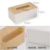 Caixa de Lenços de Madeira, Porta-Papel Toalha Moderno, Caixa Criativa de Guardanapos para Casa, Caixa de Lenços de Papel Fofa e Simples para Sala de Estar e Uso no Carro