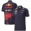 Camisa Polo Nueva de Carreras F1 Transfronteriza Traje de Motocicleta Montaña Transpirable de Secado Rápido Cuello Redondo Manga Corta Polo Camisa Todoterreno