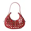 Bolso Popular con Tachuelas de Temu para Mujer, Nuevo Modelo Primavera 2026, Bolso de Hombro y de Mano de Alta Calidad y a la Moda