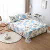 Sábana de una pieza dormitorio estudiantil cama individual doble 1.5 metros 1.8m cepillada dibujos animados infantiles sábana de 1.1 metros