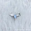 Pendientes de Titanio Astm F-136 con Ópalo para Labio G23 Titanio Rosca Interna Cabezal de Joyería para Labio