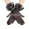 Luvas Pretas de Baile Gatsby para Mulheres Anos 1920 Luvas de Festa Únicas Luvas Combinando com Acessório de Cabeça para Vestido de Noiva