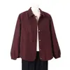 Abrigo de otoño para mujer de mediana edad, nuevo y elegante 2026 para mujeres de mediana edad y mayores, chaqueta de estilo chino con cuello de solapa para primavera y otoño