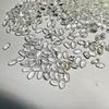 Topázio branco natural topázio branco oval 1,5 * 2,5 a 6 * 8mm facetada jóias de fundo pontiagudo com pedra