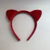 Haiyue Nuevo Terciopelo Dorado Estampado de Leopardo Orejas de Gato Lindas Diadema Cara Dulce Lavado de Cabello Pasador Diadema Linda Accesorios para la Cabeza