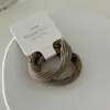 2 Anillos de Toalla de Diamante de Sarga Elástica de Alta Calidad Montados en Tarjeta, Bandas Elásticas Básicas Sin Costuras Color Té de Leche Versátiles para el Cabello