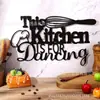 Nuevo Colgante Decorativo de Metal para Pared de Cocina Amazon Silueta Arte Cocina Logo Utensilios de Cocina Hierro Restaurante Colgante