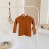 Camiseta Base Gruesa de Cuello Alto para Niños, Nuevo Modelo Otoño e Invierno 2026, Suéter Blanco Suave y Cálido para Niños y Niñas