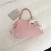 Bolsa Tote de Gran Capacidad para Viajes Diarios de Mujer Color Sólido Simple 2026 Nueva Llegada Primavera Personalidad Casual Estudiante Bolso de Hombro