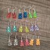 Aretes de Oso Fantasma Aretes de Oso de Peluche Aretes Elegantes Estilo Ins Aretes de Oso Coloridos Tridimensionales Lindos