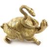 Cuarteto de Adornos de Cobre Tortuga Serpiente Nafu Basáltico Mito Artesanía Decoración de Muebles Artesanía