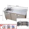 Gabinete de Cocina de Acero Inoxidable 304 Estilo Gabinete Fregadero Lavado de Manos Lavado de Verduras Fregadero de Gabinete Integrado Plataforma de Fregadero de un Solo Tazón