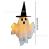 Decorações de Halloween, Enfeites de Lâmpada Fantasma Luminosa, Arranjos de Cena Atmosférica Decorativos, Adereços de Foto com Tema Fofo