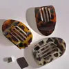 Nuevo Estilo Pinza de Agarre de Paua sin Cabeza Disco Redondo Plano para el Cabello Pasador Curvo Accesorios para el Cabello Accesorios para el Cabello