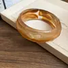 Pulsera Geométricamente Manchada de Resina Dopamina Colorida, Lujo Ligero, Pulsera de Nicho de Gama Alta, Pulsera Versátil Transfronteriza Europea y Americana