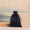 Atacado de fabricantes de bolsas de lona, bolsas para embalagem de joias, bolsas com cordão, bolsas de tecido para itens culturais e de arte, bolsas com cordão de algodão e linho