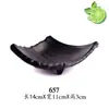 Mesa para Fondue Estilo Japonés Vajilla Creativa de Plástico Plato Negro para Snacks de Salsa de Soja Dim Sum Plato de Melamina Imitación Porcelana Tazón para Salsa Plato de Condimentos