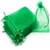 Bolsa de Organza Transparente Lisa al por Mayor con Cordón para Regalo Boda Dulces Bolsa de Gasa Joyería Empaque de Joyería Bolsa de Malla