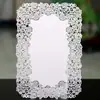 Tarjeta de Bendición de Boda Cortada con Láser Europea y Americana Transfronteriza, Hermosa Tarjeta de Felicitación, Estilo Europeo Rojo Oscuro Encaje de Fábrica Stock Disponible
