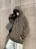 Sudadera con capucha de diseño de marca moderna estilo americano para hombre, nueva sudadera con capucha informal holgada de color liso de moda 2026 ropa para hombre