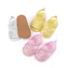 Verano 0-1 año bebé niña zapatos suaves flor pequeña sandalias de bebé zapatos transpirables para niños pequeños al por mayor BHX3195