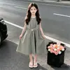 Vestidos Infantis 2026 Verão Novo Estilo para Crianças Médias e Grandes Meninas Pequenas Verão Absolutamente Lindo Vestido de Princesa Fashionável Chique