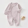 Ropa de Mariposa para Recién Nacidos, Categoría A, Cuello Parcial, Ropa de Monje para Bebé Recién Nacido, Ropa Cerrada de Manga Larga para Bebé Niño y Niña, Ropa para Gatear