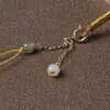 Cordón para colgante, cuerda tejida, colgante de jade Hetian, cordón para colgante de jadeíta, cordón de cuero encerado para colgante de jade de alta gama