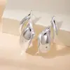 Pendientes Exagerados con Flor y Hoja Brillantes Electrochapados CCB de Venta Caliente Transfronteriza para Mujer, Pendientes de Moda con Personalidad Estilo Europeo y Americano