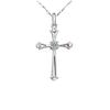 Pingente de cruz de diamante em prata de lei 925 para mulheres moda coreana pingente joias de comércio exterior fabricantes atacado à vista