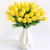 Tulipas Artificiais PU Mini Flores Falsas Estilo Nórdico Casamento Decoração de Casa Adereços Flores Artificiais High-End Realistas