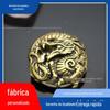 Cobre Dragão Teng Panlong Tengfei Financeiro Pano Fivela Dragão Tigre Espírito Decorativo Fivela Jixiang Dragão Cinto Sapatos Roupas Vários Acessórios