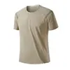 Camiseta Manga Curta Antibacteriana, Absorvente de Umidade e Respirável Masculina Verão Novo Top Esportivo para Corrida Fitness