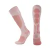 Calcetines deportivos de esquí transfronterizos con suelas gruesas de rizo, antideslizantes y resistentes al desgaste, calcetines altos para senderismo, calcetines deportivos largos cálidos y transpirables
