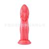 Cor perolada simulação pênis masturbação feminina vibrador massagem manual macio material TPE brinquedos sexuais