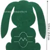 Bolsa Portacubiertos de Conejo de Pascua de 4 Piezas Bolsa Portacubiertos de Fieltro Cubierta para Cubiertos Adecuada para Cuchillo y Tenedor Resurrección