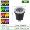 Luces LED Circulares Subterráneas Transfronterizas Impermeables para Exteriores Focos Cuadrados Empotrados para Parques, Patios, Carreteras Focos de Suelo Luces de Suelo
