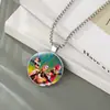 Accesorios de Collar K-Pop de Grupo de Chicas Cazadoras de Brujas Más Vendidos Transfronterizos Collar con Colgante de Piedra del Tiempo Collar de Piedra Preciosa Fábrica al por Mayor