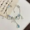 Popular Pulsera de Brazalete Cuchara Estilo Chino de Paz y Alegría, Estilo Bosque Lujo Ligero Nicho Regalo para Mejor Amiga o Novia