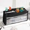 Grande capacidade transparente PVC lápis saco simples estudante do ensino médio caixa de papelaria de alto valor de cor saco de lápis para meninos e meninas seis camadas de armazenamento