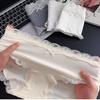 Calzones de Algodón Puro Estilo Palacio Antibacterianos 10A para Niñas Encaje Puro Borde Transpirable Cubre Cadera Calzones de Algodón Antibacterianos para Mujer