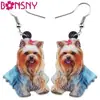 Pendientes Colgantes de Perro Yorkshire Dulce de Acrílico Transfronterizos Nuevo Producto para Mujer Niña Adolescente Colgante de Cumpleaños Mascota