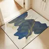 Alfombra de Piso para Sala de Estar Estilo Retro de Lujo Ligero, Alfombra Antideslizante Impermeable y a Prueba de Aceite para Cocina, Alfombra Suave para Mesita de Noche de Dormitorio