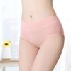 Fábrica Direct cuecas femininas plus size cintura média respirável confortável cor sólida simples antibacteriana interior de algodão roupas íntimas femininas