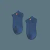 Calcetines para Mujer ins de Moda Tobilleros de Boca Baja Invisibles Oso Lindo Estilo Japonés Color Sólido Algodón Calcetines de Longitud Media Calcetines Cortos Finos para Mujer
